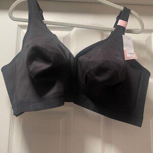 Lane Bryant Cacique Unlined Full Coverage No-Wire Black Bra 50DD NWT